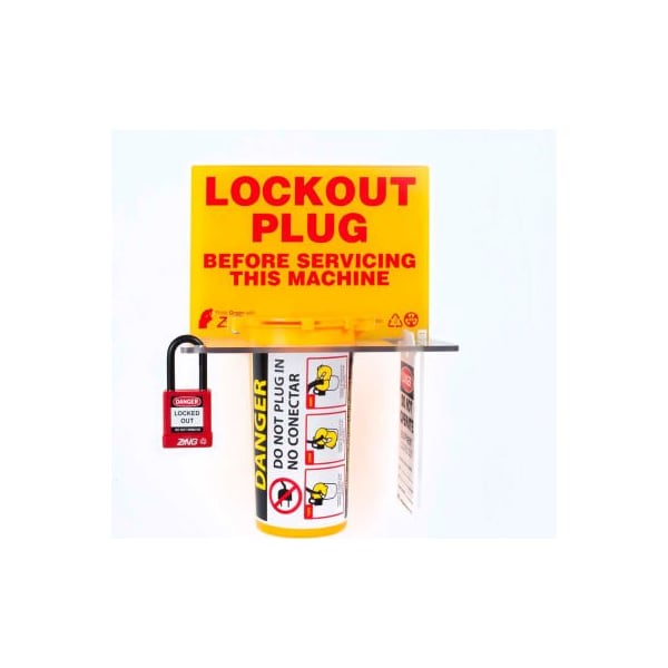 Zing ZING RecycLockout Lockout Tagout Station, Plug Lockout, 7117 - main